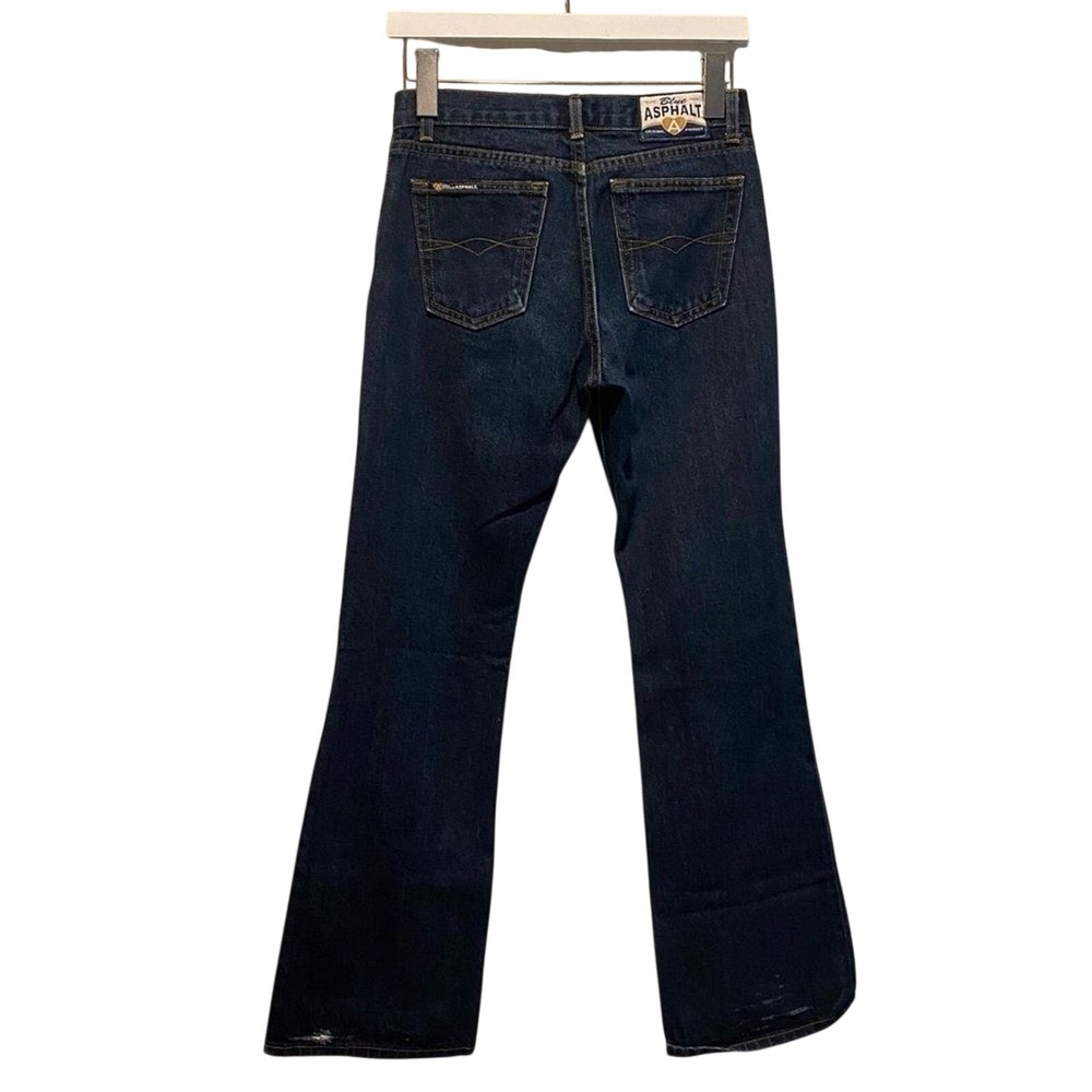 Vintage Y2K Blue Asphalt jeans Size small Flare dark blue no size see pictures